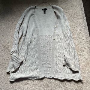 Cream Sweater Cardigan